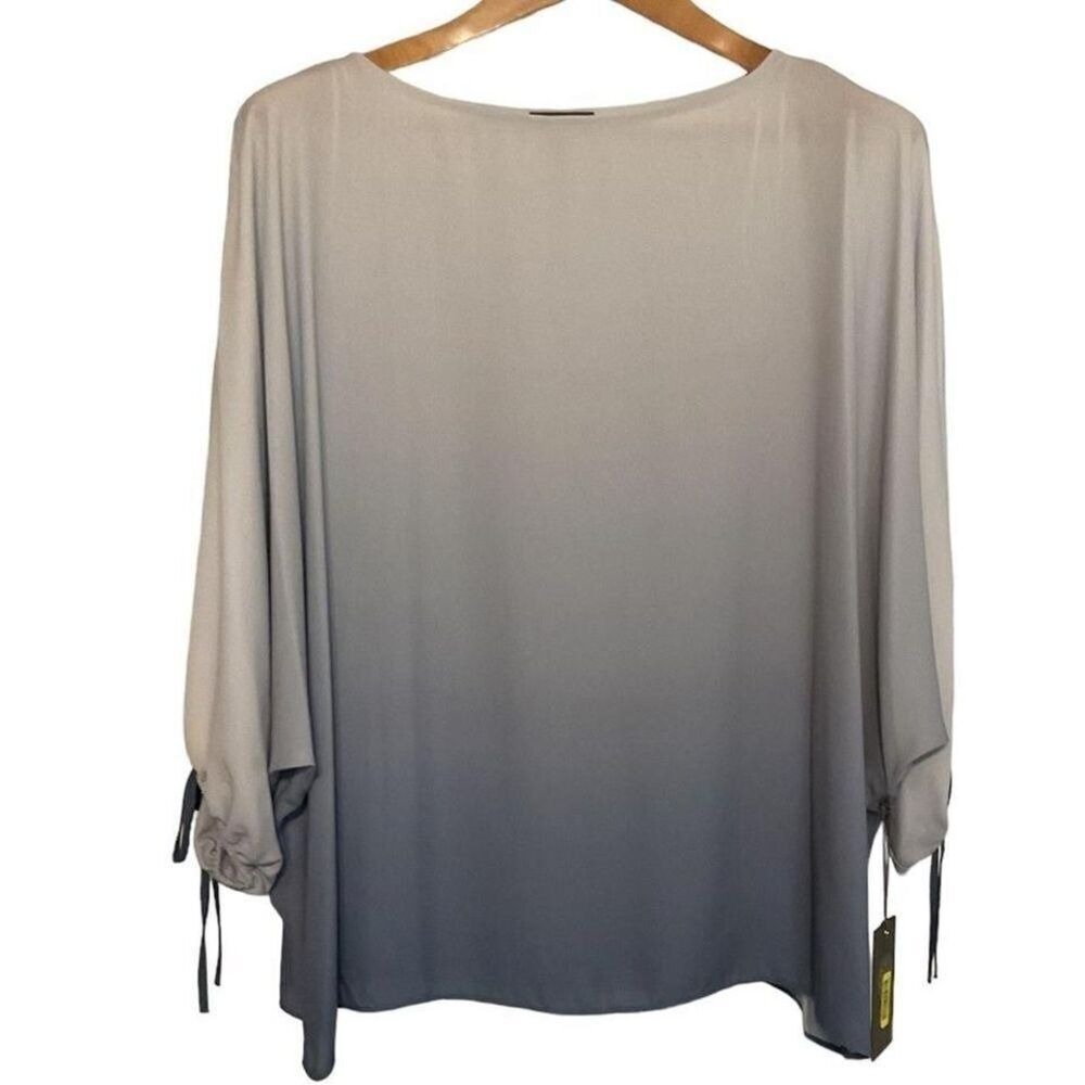 VINCE CAMUTO Echo Ombre‎ Tie Cuff Blouse size S